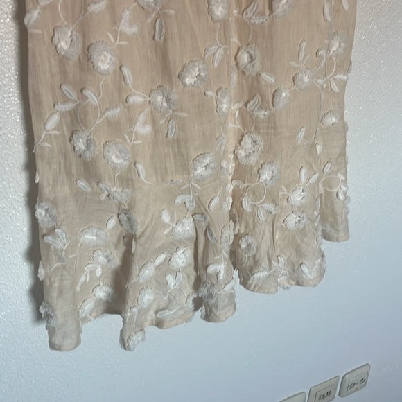 Rebecca Taylor Nicola Linen Fit & Flare Dress Sz 4 - Picture 10 of 13